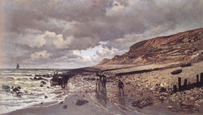 The Pointe de la Heve at Low Tide, Claude Monet
